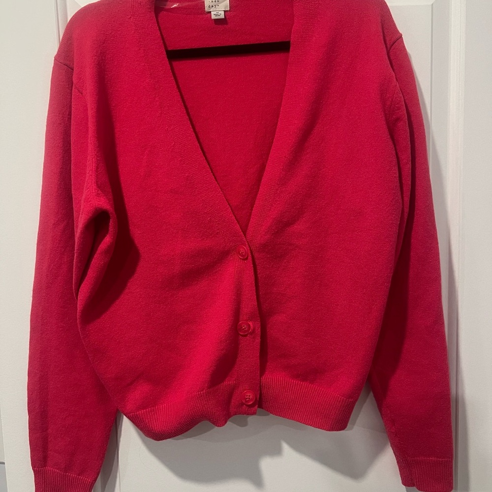 A New Day Pink Knit Cardigan Sweater